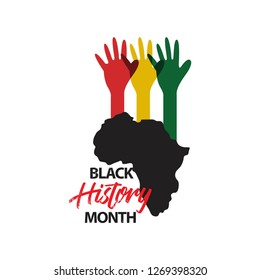 Black History Month Vector Template Design Illustration