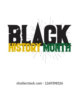 Black History Month Vector Template Design Illustration