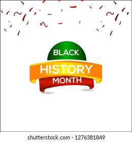 Black History Month Vector Template Design Illustration