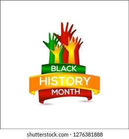 Black History Month Vector Template Design Illustration