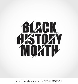 Black history month vector template