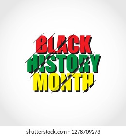 Black history month vector template