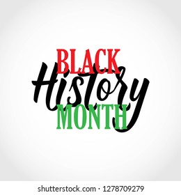 Black history month vector template