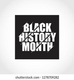 Black history month vector template