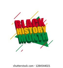 Black History Month Vector Template Design Illustration