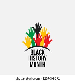 Black history month vector template