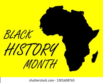 Black History Month Vector Template Design