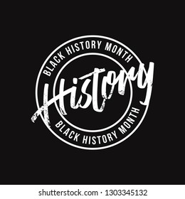 Black History Month Vector Template Design Illustration