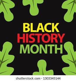 Black History Month Vector Template Design Illustration