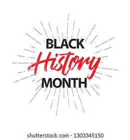 Black History Month Vector Template Design Illustration