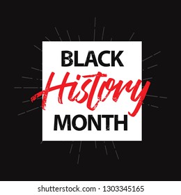 Black History Month Vector Template Design Illustration