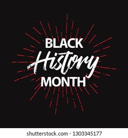 Black History Month Vector Template Design Illustration