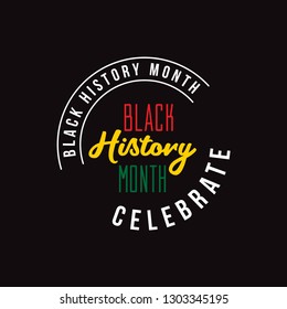 Black History Month Vector Template Design Illustration