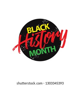 Black History Month Vector Template Design Illustration