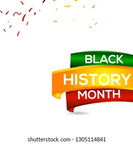 Black History Month Vector Template Design Illustration