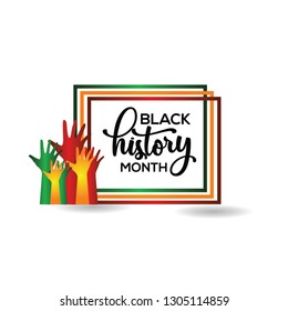 Black History Month Vector Template Design Illustration