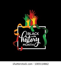 Black History Month Vector Template Design Illustration