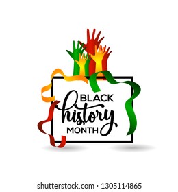 Black History Month Vector Template Design Illustration