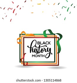 Black History Month Vector Template Design Illustration