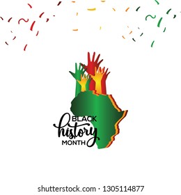 Black History Month Vector Template Design Illustration
