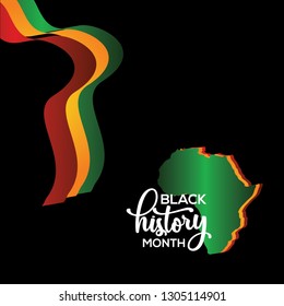 Black History Month Vector Template Design Illustration