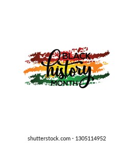 Black History Month Vector Template Design Illustration