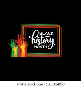 Black History Month Vector Template Design Illustration