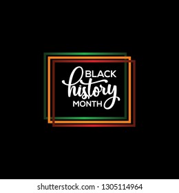 Black History Month Vector Template Design Illustration