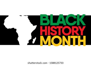 Black History Month vector template. Design for banner, greeting cards or print.