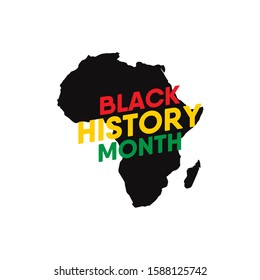 Black History Month vector template. Design for banner, greeting cards or print.