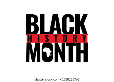 Black History Month vector template. Design for banner, greeting cards or print.