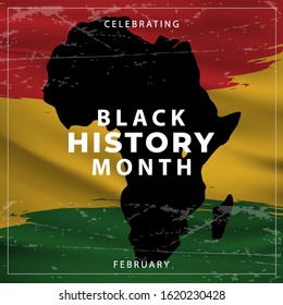 Black History Month Vector Template Design Illustration, African American History. can use for, landing page, template, ui, web, mobile app, poster, banner, flyer, background