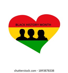 Black history month vector template. African American History. Celebrated annual. In February in United States and Canada. In October in Great Britain. Poster, card, banner, background. 