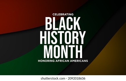 Black History Month vector template. Design for banner, greeting cards or print.