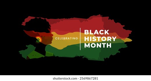 Black History Month Vector Template Design Illustration, African American History. can use for, landing page, template, ui, web, mobile app, poster, banner, flyer, background