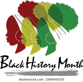 Black History Month Vector Template Design Illustration, African American History.landing page, template , web, poster, banner, flyer, background.