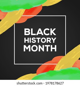 Black History Month Watercolor Design