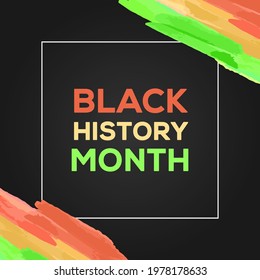 Black History Month Watercolor Design