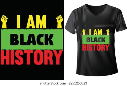 BLACK HISTORY MONTS T-SHIRT DESIGN BEAUTIFUL VECTOR