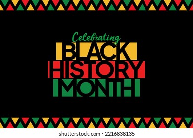 Black History Moon Background Vector Illustration