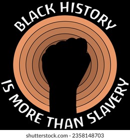 Black history is more than slavery t-shirt design