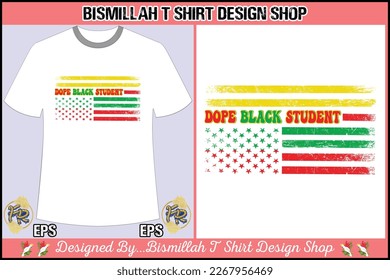 Black history t shirt and typography design