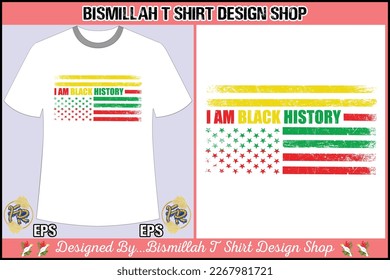 Black history t shirt and typography design