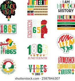 Black History T-shirt Design Bundle, Black History PNG DXF EPS, Black History Quotes design, African American t-shirt design, Black History bundle