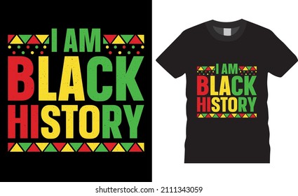 Vector de diseño de camisetas de historia negra. Soy historia negra. Diseño de camisetas, vector de diseño de camisetas, moda, ropa, historia negra, mes de historia, negro, urbano,