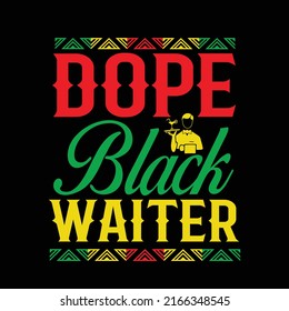 Black history typography t shirt design