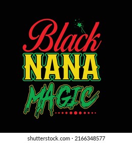 Black history typography t shirt design