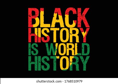 Black History is World History design - Vector file