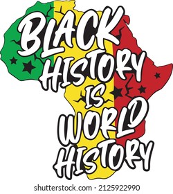Black History is World History. Black History Month. African American Celebrate. vector illustration design graphic. Poster, card, banner, background.