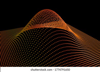 Black hole anomaly distorting space. Three-dimensional particle flux denoting smoothness of function. The synthesis of new energy.